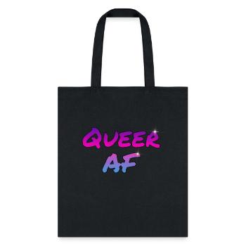 Queer AF - Tote Bag - black - Front