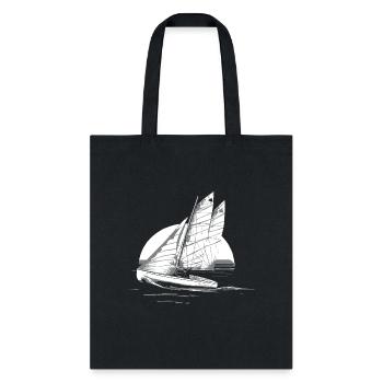 optimist sailing boat - Tote Bag - black - Front