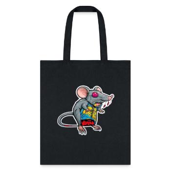 rat - Tote Bag - black - Front