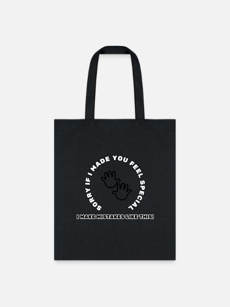 I make mistakes like this - Tote Bag - black