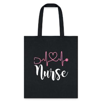 Stethoscope Nurse Rn Registered Nurses - Tote Bag - black - Front