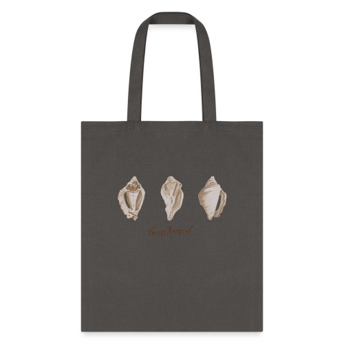 Shells 3 in a row with signature - Tote Bag
