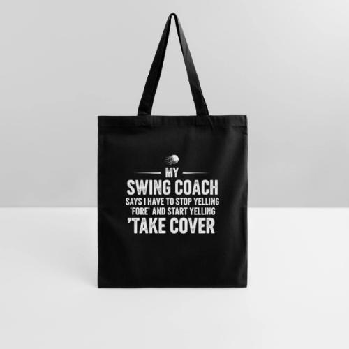 Stop Yelling Fore Start Yelling Take Cover - Golf - Tote Bag