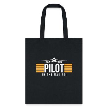 Pilot In The Making - Tote Bag - black - Front