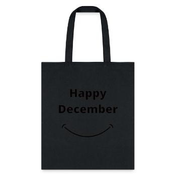 Happy December - Tote Bag - black - Front