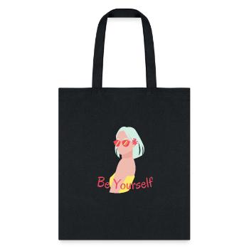 be yourself - Tote Bag - black - Front