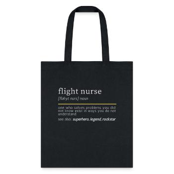 Flight Nurse - Tote Bag - black - Front