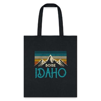 Boise Idaho Mountains - Tote Bag - black - Front