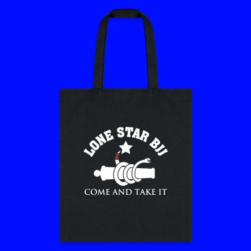 Lone Star BJJ - Come and Take It - White and Red - Tote Bag