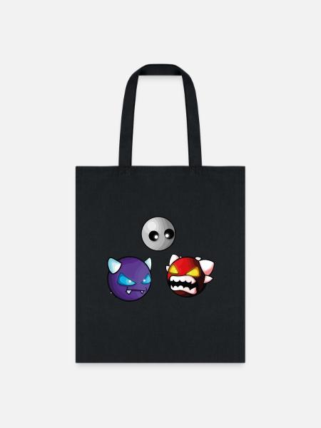 geometry dash insane game - Tote Bag - black