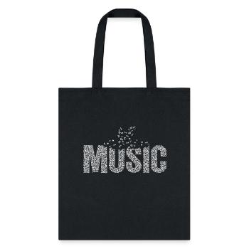music - Tote Bag - black - Front