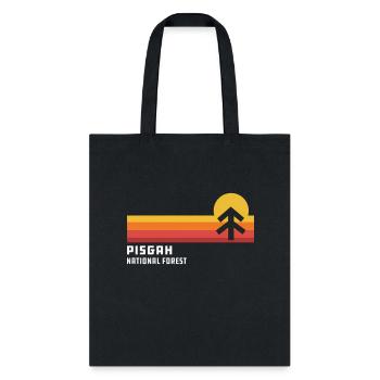 Retro Sunset Pisgah National Forest Asheville - Tote Bag - black - Front