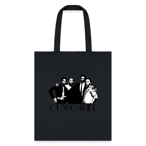 ohwc text blk & Wh Silhouette - Tote Bag