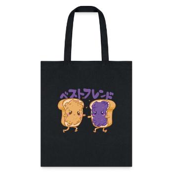 Peanut butter and jelly friends - Tote Bag - black - Front