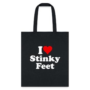 I Love He Stinky Feet Foot Fetish - Tote Bag - black - Front