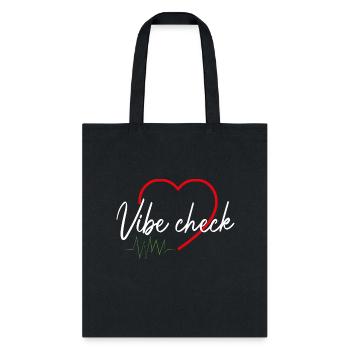 vibe check - Tote Bag - black - Front
