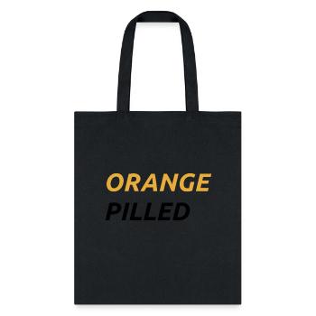Orange pilled - Tote Bag - black - Front