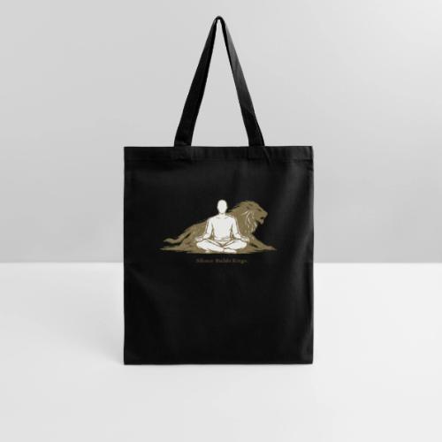 Silence Builds Kings Meditation Lion - Tote Bag