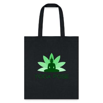 HALF MOON YOGA POSE - Tote Bag - black - Front