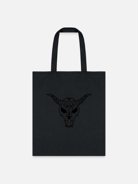 Skull 046 - Tote Bag - black