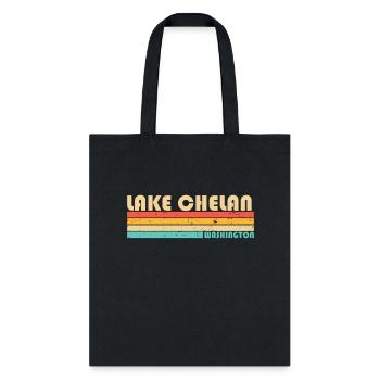 Lake Chelan Washington Fishing Camg Summer - Tote Bag - black - Front
