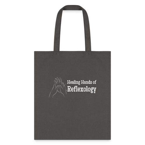 Healing Hands of Reflexology (hand) (white) - Tote Bag