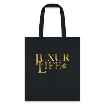 LuxurLifeLogo FinalTLC oro 3 - Tote Bag - black - Front