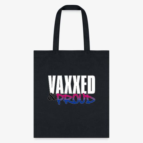 Vaxxed & Proud Bisexual Pride Flag - Tote Bag