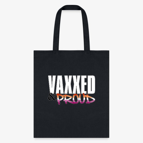 Vaxxed & Proud Lesbian Pride Flag - Tote Bag