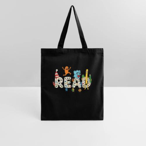 Whimsical READ Kids Cartoon - Tote Bag