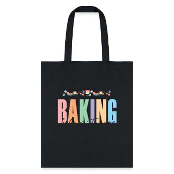Baking is my Therapy 1 - Tote Bag - black - Front