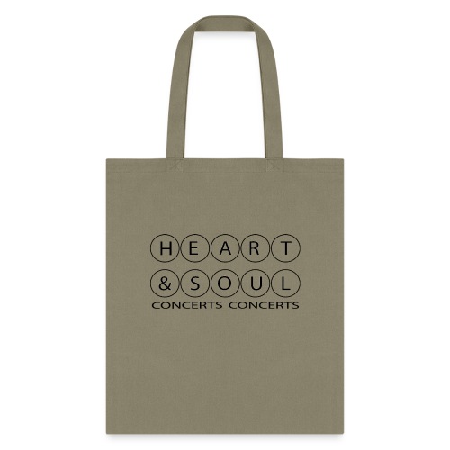 Heart & Soul Concerts - text horizon (no fill) - Tote Bag