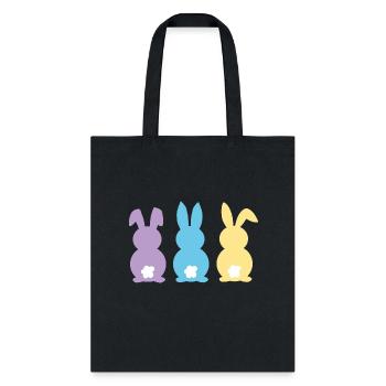 Easter bunnies - Tote Bag - black - Front