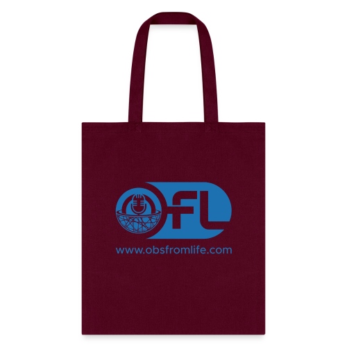 Observations from Life Logo with Web Address - Tote Bag