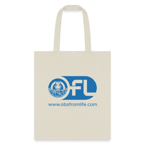 Observations from Life Logo with Web Address - Tote Bag