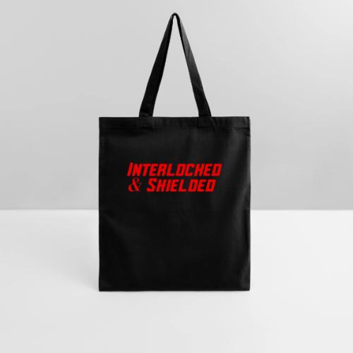 INTERLOCKED & SHIELDED - RED DESIGN - Tote Bag