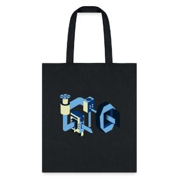 Vintage futuristic machine - Tote Bag - black - Front