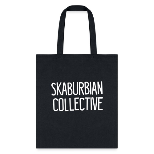 Skaburbian Text Logo White on Black - Tote Bag