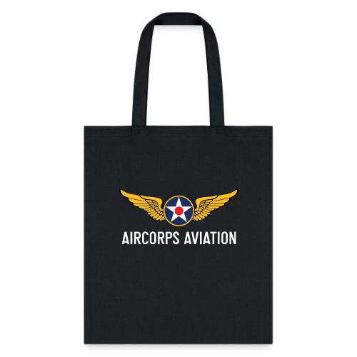 AirCorps Logo White Letters - Tote Bag