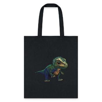 Baby T-Rex – Cute Dinosaur Prehistoric Art - Tote Bag - black - Front