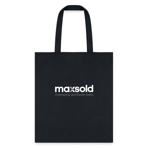 MaxSold Tagline White - Tote Bag
