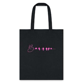 bird barb rose cut - Tote Bag - black - Front