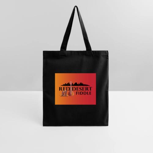 Red Desert Fiddle - Black Text Transfer Patch - Tote Bag