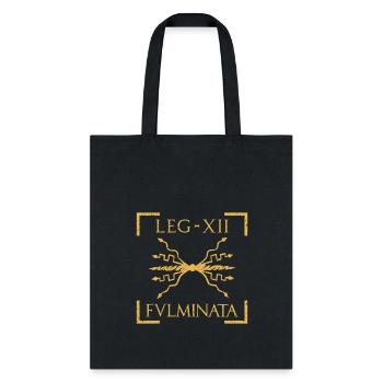 Legio XII Fulminata Thunderbolt Emblem Roman Legio - Tote Bag - black - Front