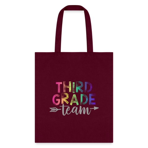Third Grade Team Teacher T-Shirts Rainbow - Tote Bag