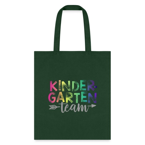 Kindergarten Team Teacher T-Shirts Rainbow - Tote Bag