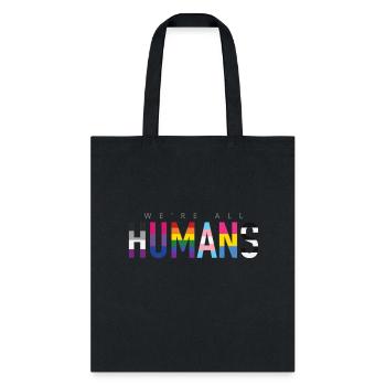 human, various queer flags 1 - Tote Bag - black - Front