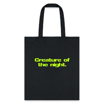 Creature Of The Night - Tote Bag - black - Front
