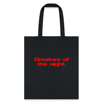 Creature Of The Night - Tote Bag - black - Front