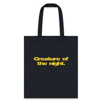 Creature Of The Night - Tote Bag - black - Front